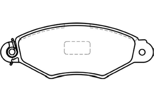 KAVO PARTS Комплект тормозных колодок, дисковый тормоз BP-6577
